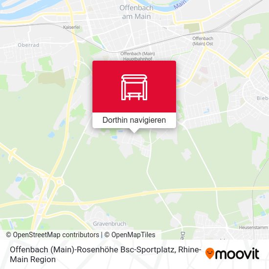 Offenbach (Main)-Rosenhöhe Bsc-Sportplatz Karte