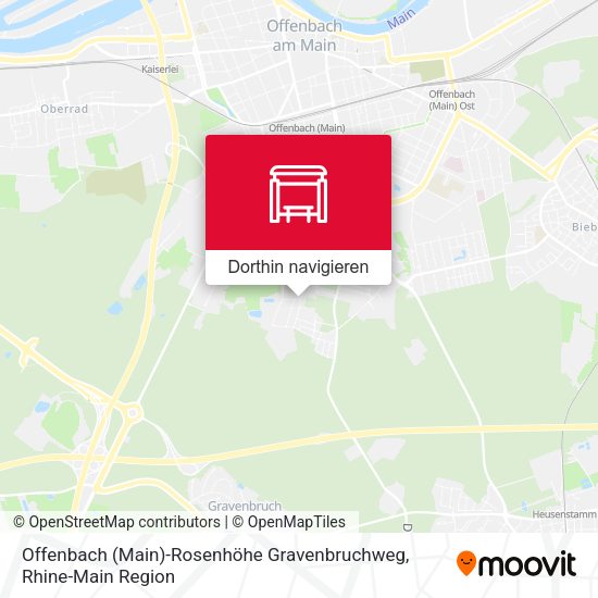 Offenbach (Main)-Rosenhöhe Gravenbruchweg Karte