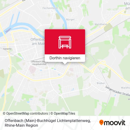 Offenbach (Main)-Buchhügel Lichtenplattenweg Karte