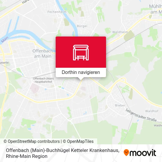 Offenbach (Main)-Buchhügel Ketteler Krankenhaus Karte