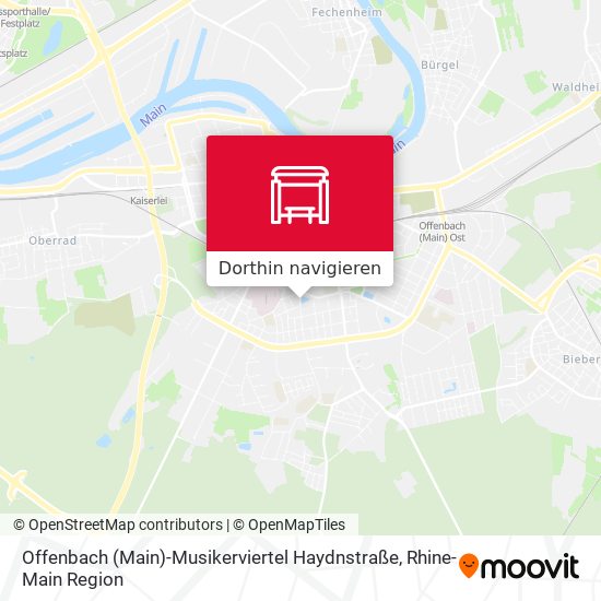 Offenbach (Main)-Musikerviertel Haydnstraße Karte