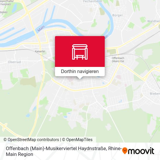 Offenbach (Main)-Musikerviertel Haydnstraße Karte