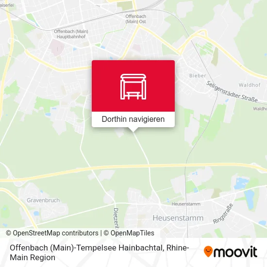 Offenbach (Main)-Tempelsee Hainbachtal Karte