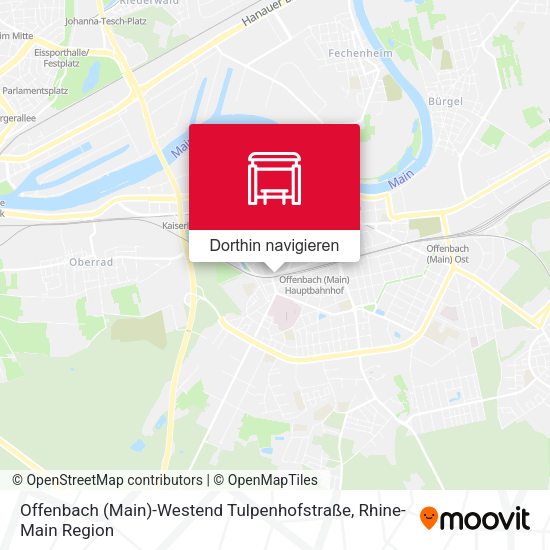 Offenbach (Main)-Westend Tulpenhofstraße Karte