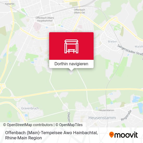 Offenbach (Main)-Tempelsee Awo Hainbachtal Karte