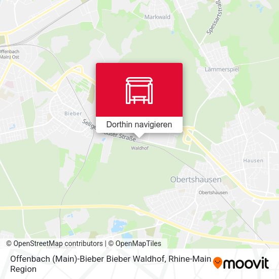 Offenbach (Main)-Bieber Bieber Waldhof Karte