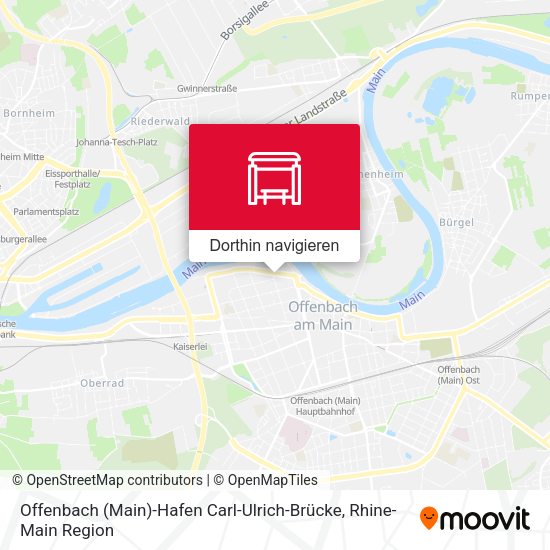 Offenbach (Main)-Hafen Carl-Ulrich-Brücke Karte