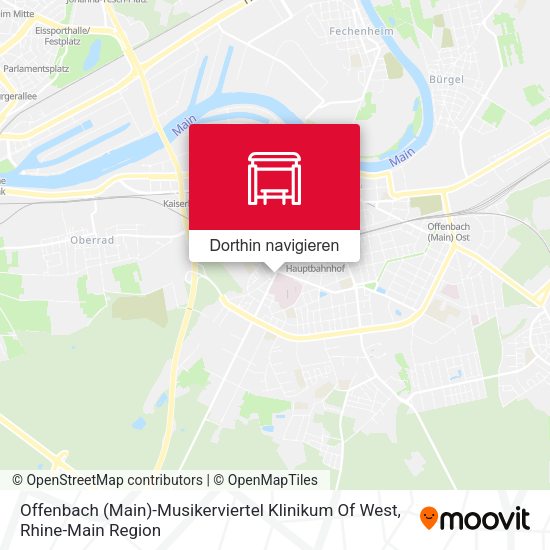 Offenbach (Main)-Musikerviertel Klinikum Of West Karte
