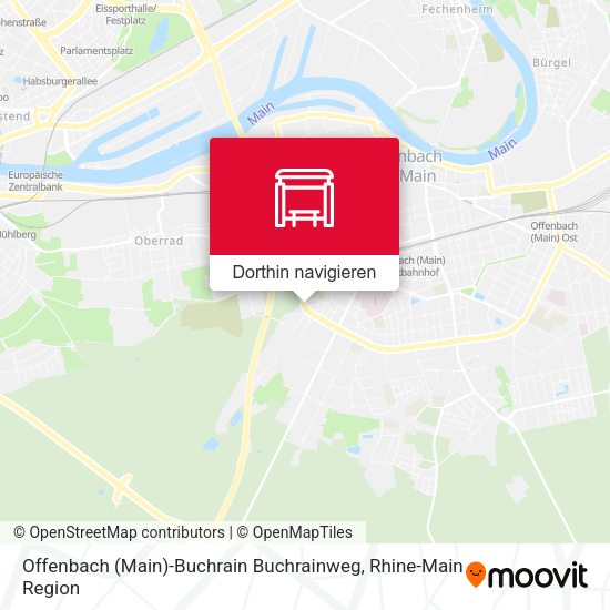 Offenbach (Main)-Buchrain Buchrainweg Karte