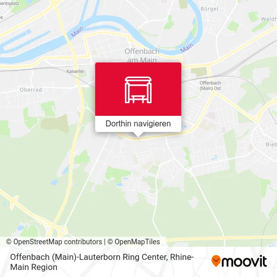 Offenbach (Main)-Lauterborn Ring Center Karte