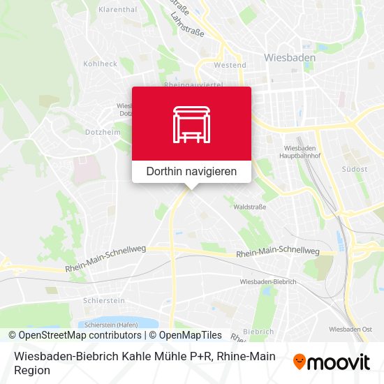 Wiesbaden-Biebrich Kahle Mühle P+R Karte