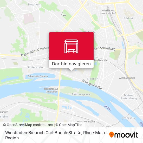 Wiesbaden-Biebrich Carl-Bosch-Straße Karte