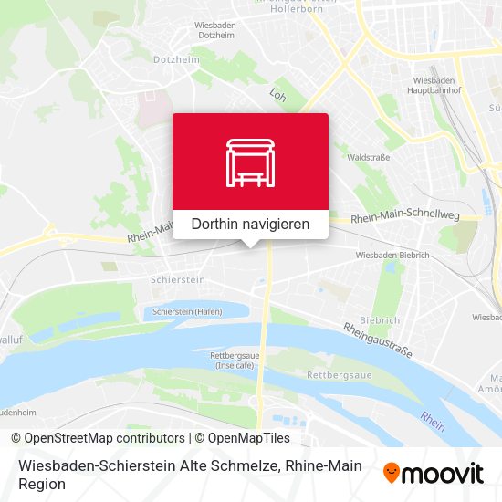 Wiesbaden-Schierstein Alte Schmelze Karte