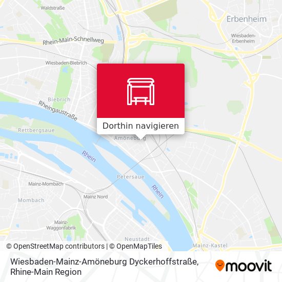 Wiesbaden-Mainz-Amöneburg Dyckerhoffstraße Karte