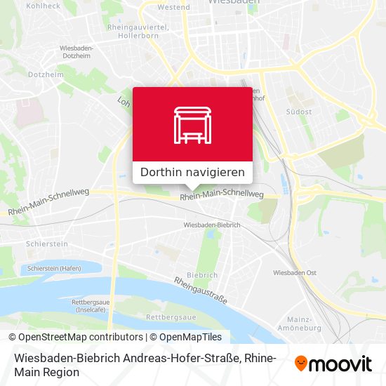 Wiesbaden-Biebrich Andreas-Hofer-Straße Karte