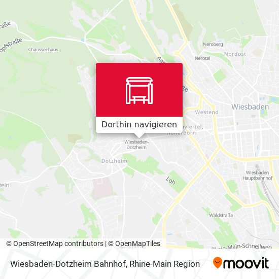 Wiesbaden-Dotzheim Bahnhof Karte