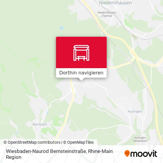 Wiesbaden-Naurod Bernsteinstraße Karte