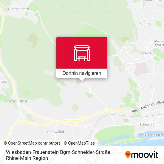 Wiesbaden-Frauenstein Bgm-Schneider-Straße Karte