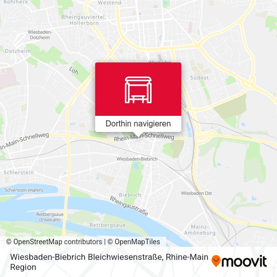 Wiesbaden-Biebrich Bleichwiesenstraße Karte