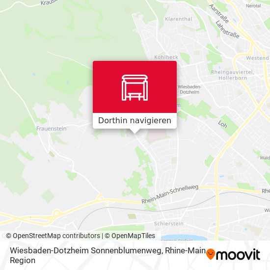 Wiesbaden-Dotzheim Sonnenblumenweg Karte