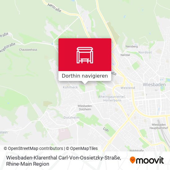 Wiesbaden-Klarenthal Carl-Von-Ossietzky-Straße Karte