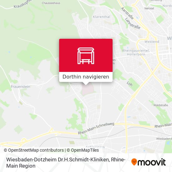 Wiesbaden-Dotzheim Dr.H.Schmidt-Kliniken Karte