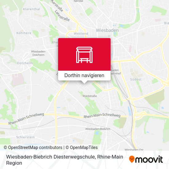Wiesbaden-Biebrich Diesterwegschule Karte