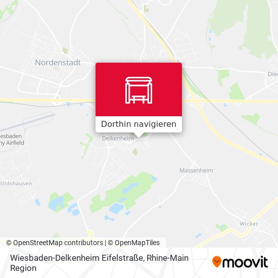 Wiesbaden-Delkenheim Eifelstraße Karte