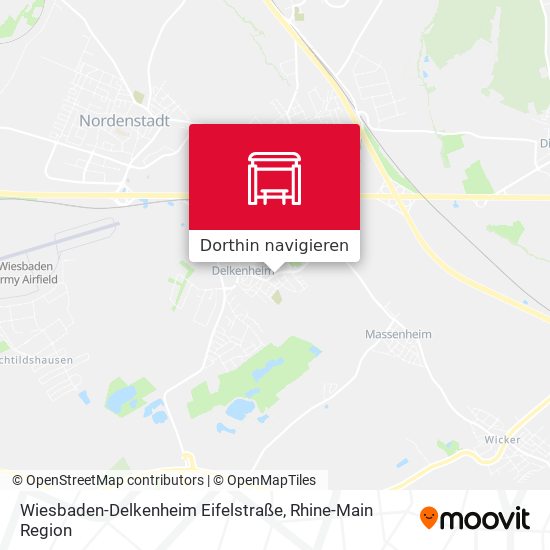 Wiesbaden-Delkenheim Eifelstraße Karte