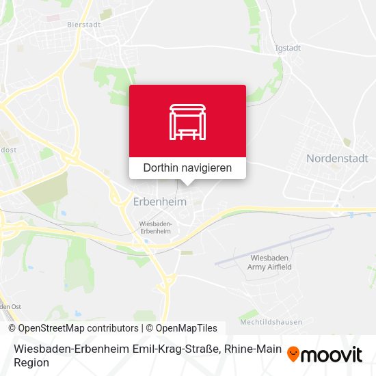 Wiesbaden-Erbenheim Emil-Krag-Straße Karte