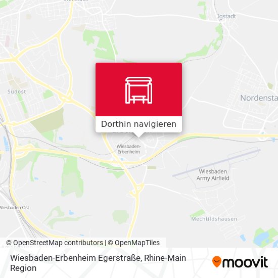 Wiesbaden-Erbenheim Egerstraße Karte