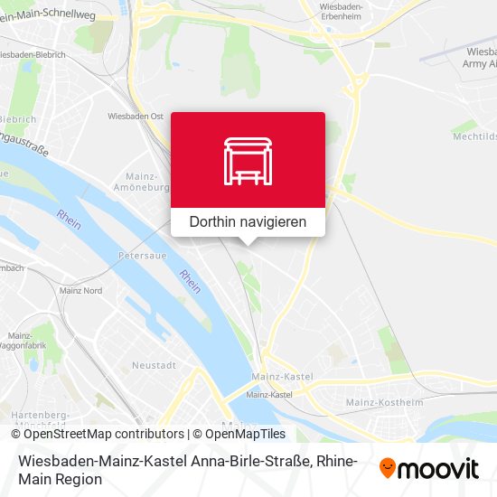 Wiesbaden-Mainz-Kastel Anna-Birle-Straße Karte