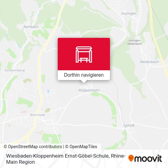 Wiesbaden-Kloppenheim Ernst-Göbel-Schule Karte