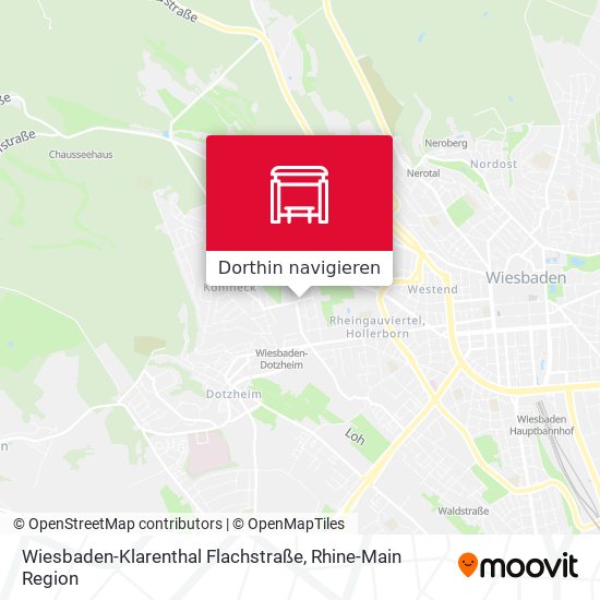 Wiesbaden-Klarenthal Flachstraße Karte