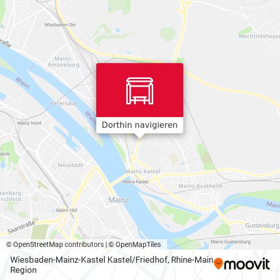 Wiesbaden-Mainz-Kastel Kastel / Friedhof Karte