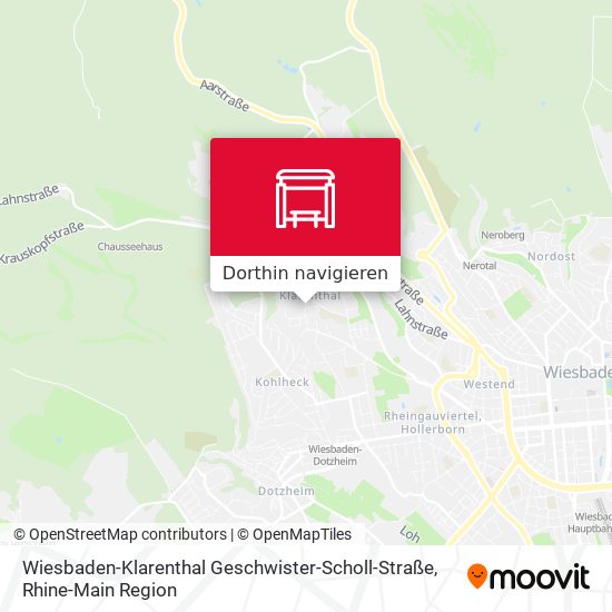 Wiesbaden-Klarenthal Geschwister-Scholl-Straße Karte