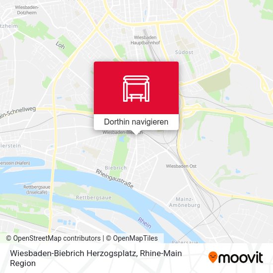 Wiesbaden-Biebrich Herzogsplatz Karte