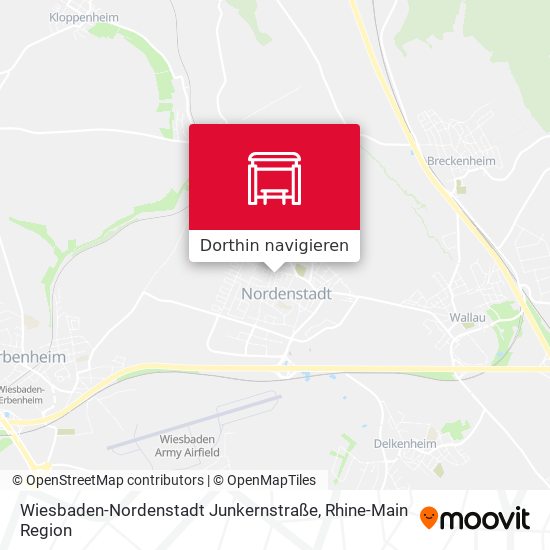 Wiesbaden-Nordenstadt Junkernstraße Karte