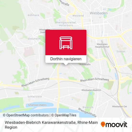 Wiesbaden-Biebrich Karawankenstraße Karte