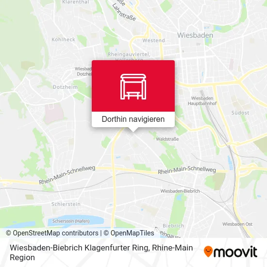 Wiesbaden-Biebrich Klagenfurter Ring Karte