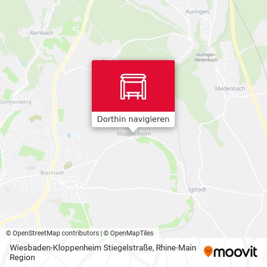Wiesbaden-Kloppenheim Stiegelstraße Karte