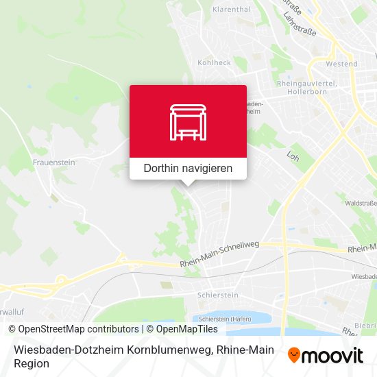Wiesbaden-Dotzheim Kornblumenweg Karte