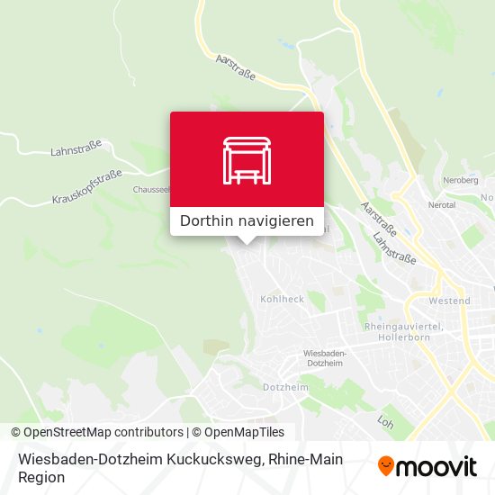 Wiesbaden-Dotzheim Kuckucksweg Karte