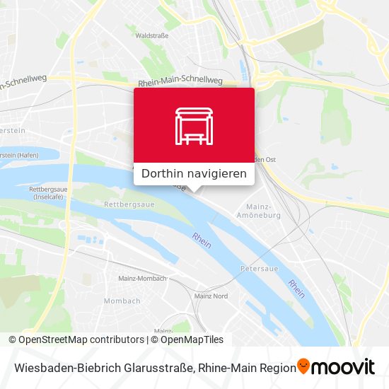 Wiesbaden-Biebrich Glarusstraße Karte