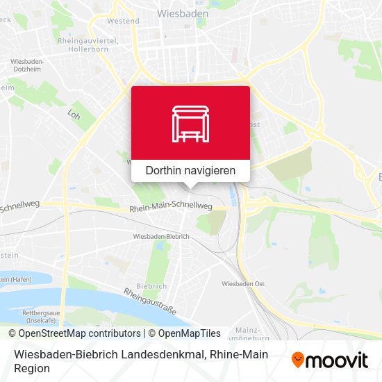 Wiesbaden-Biebrich Landesdenkmal Karte