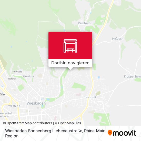 Wiesbaden-Sonnenberg Liebenaustraße Karte