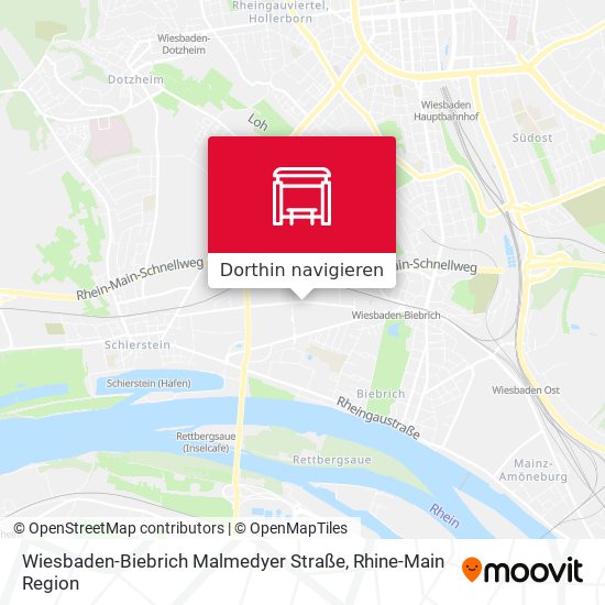 Wiesbaden-Biebrich Malmedyer Straße Karte