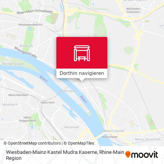 Wiesbaden-Mainz-Kastel Mudra Kaserne Karte