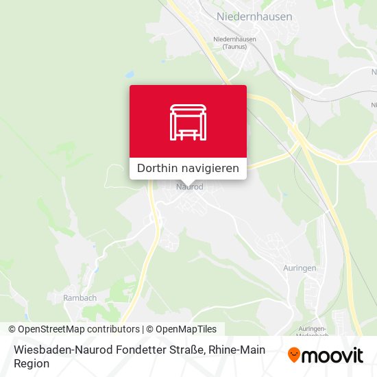 Wiesbaden-Naurod Fondetter Straße Karte