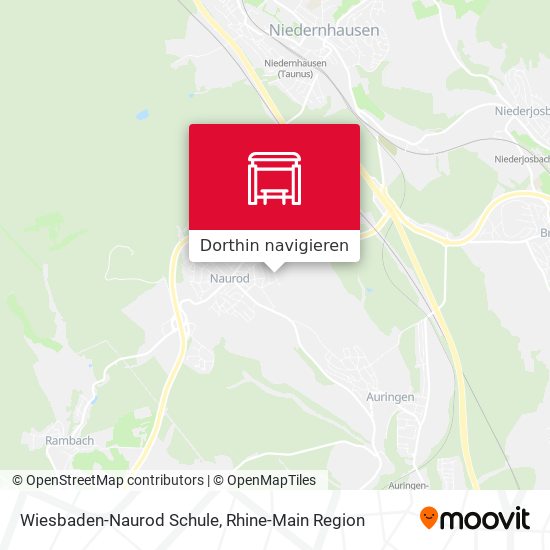 Wiesbaden-Naurod Schule Karte
